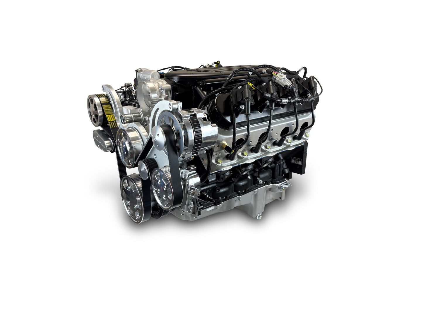 BluePrint Engines GM LS Compatible 427 C.i. Pro Series Engine - BPE Cast Intake - Deluxe Dressed - Polished Pulley Kit - BluePrint Engines Calibrated ECU