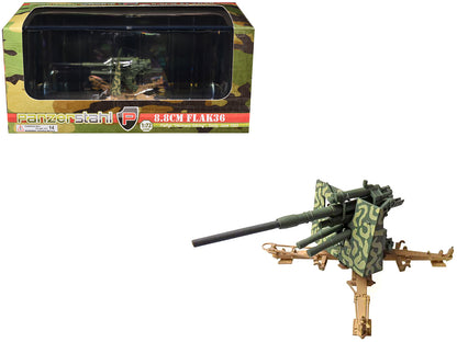 8.8cm Flak36 Gun "FlaRgt. Hermann Goring Sicily" (1943) German Army 1/72 Diecast Model by Panzerstahl  free shipping USA