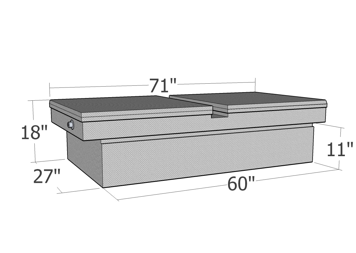 GXTX - RB114GW - Gull Wing Lid Comm. Class Full Size - Xtra Wide