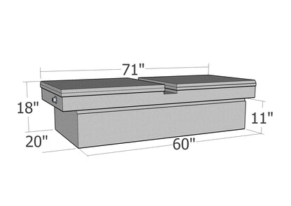 GXTX - RB124GW - Gull Wing Lid Comm. Class Full Size - Standard