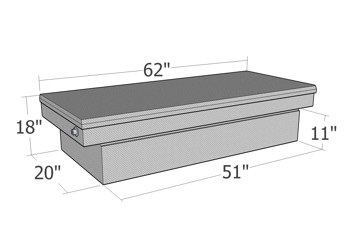 GXTX - RB137FL - Full Lid Comm. Class Mid Size / Down Size CrossOver - Long Bed Only