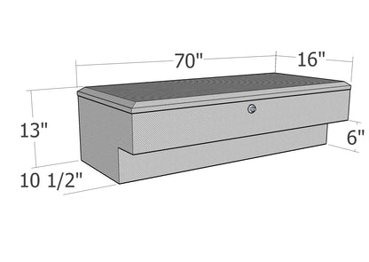 GXTX - RB172 - 70inch LoSider Side Rail Box Commerical Class
