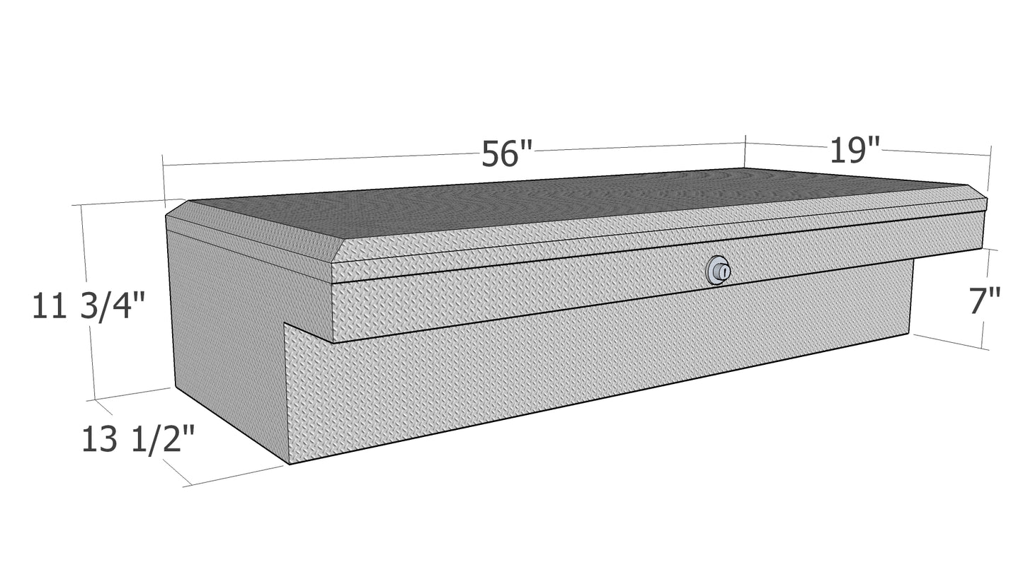 GXTX - RB178-9 - 56inch Low Profile LoSider Side Rail Box Comm. Class