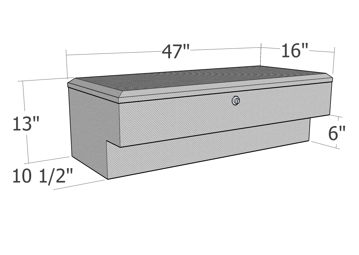 GXTX - RB184 - 47inch LoSider Side Rail Box Commerical Class