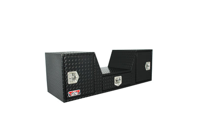 GXTX - RB257D-BT - 57inch InchVinch Shape Goose Neck / Fifth Wheel Tailgate Box - Black Texture Coat