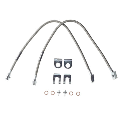 Stainless Steel 22" Front Brake Line Set TJ/LJ/XJ/Mj/ZJ/CJ 82-86