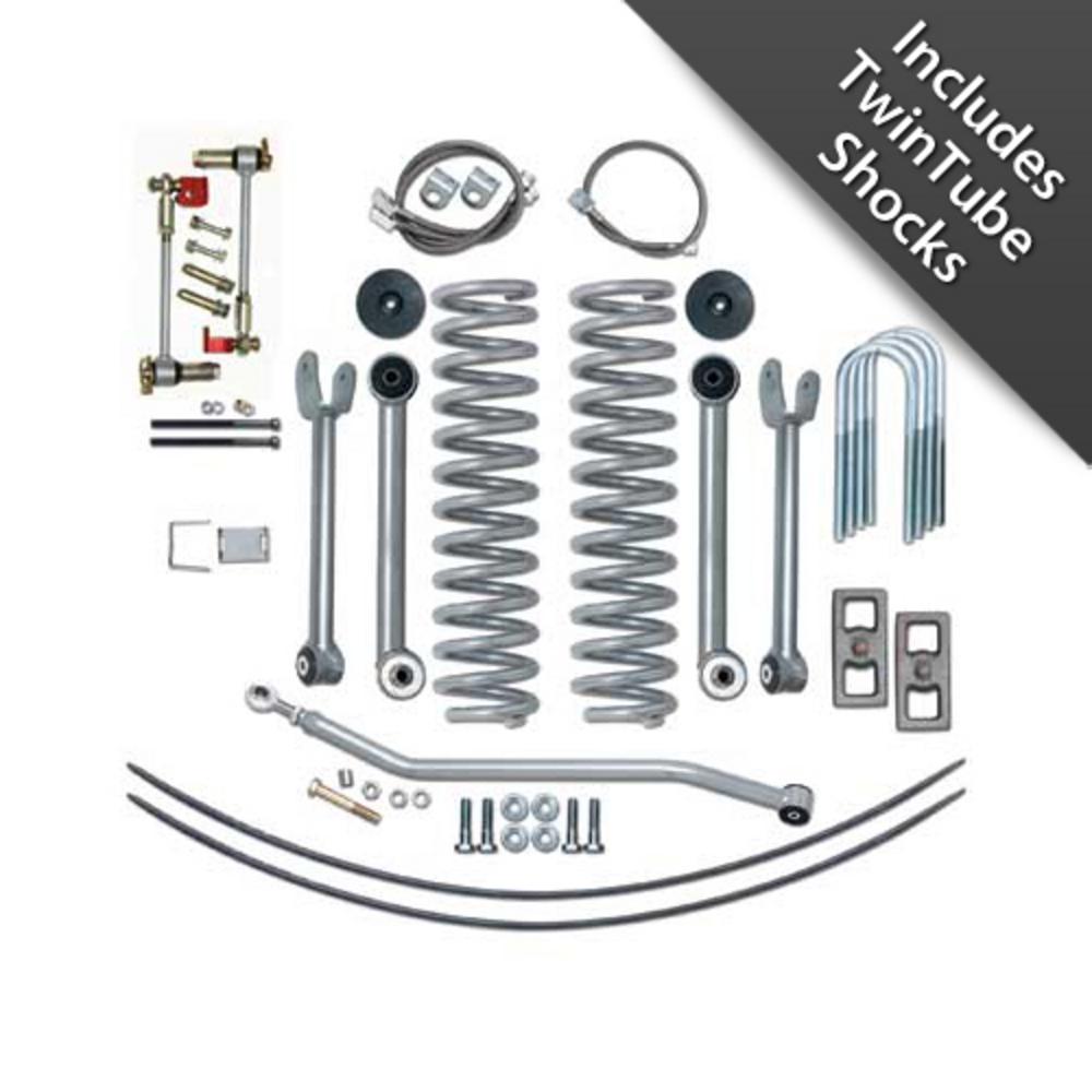4.5 Inch Super-Flex Short Arm Lift Kit With Rear Leaf Springs - No Shocks