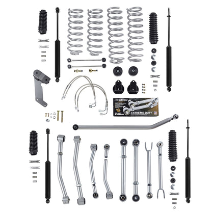 Super-Flex Adjustable Short Arm Kit JK 2Dr 3.5" W/Twin Tube Shocks