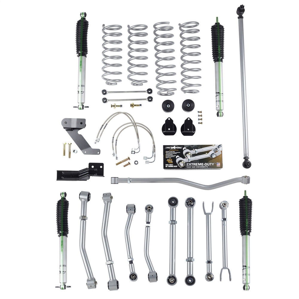 Super-Flex Adjustable Short Arm Kit JK 2Dr 4.5" W/Mono Tube Shocks