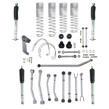 Rubicon Express 3.5 Inch Super-Flex Progressive Coil Lift Kit - Re7147P