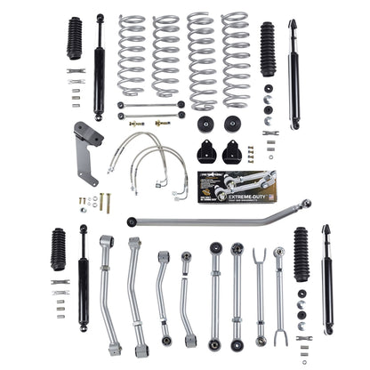 Super-Flex Adjustable Short Arm Kit JK 4Dr 3.5" W/Mono Tube Shocks