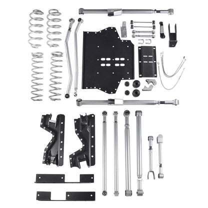 4.5 Inch Extreme-Duty Long Arm Lift Kit With Rear Track Bar - No Shocks