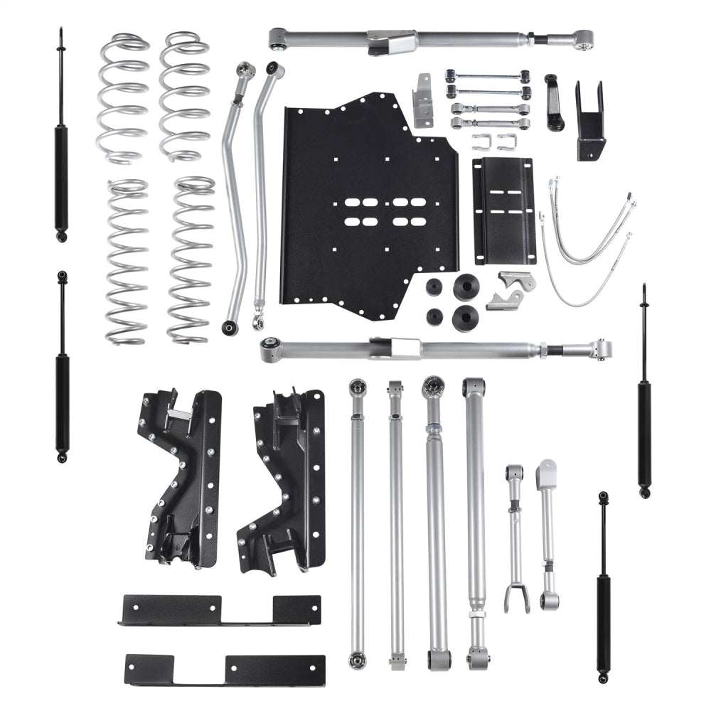 4.5 Inch Extreme-Duty Long Arm Lift Kit With Rear Track Bar And Twin Tube Shocks