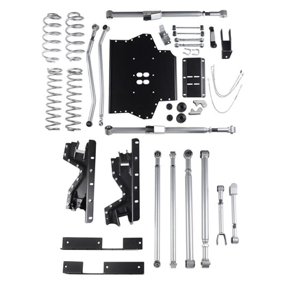 4.5 Inch Extreme-Duty Long Arm Lift Kit With Rear Track Bar - No Shocks