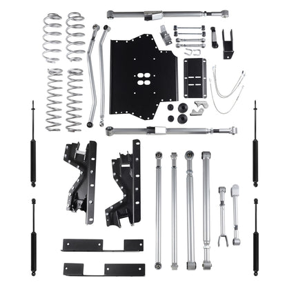 4.5 In. Extreme-Duty Long Arm Lift Kit W. Rear Track Bar W. Twin Tube Shocks