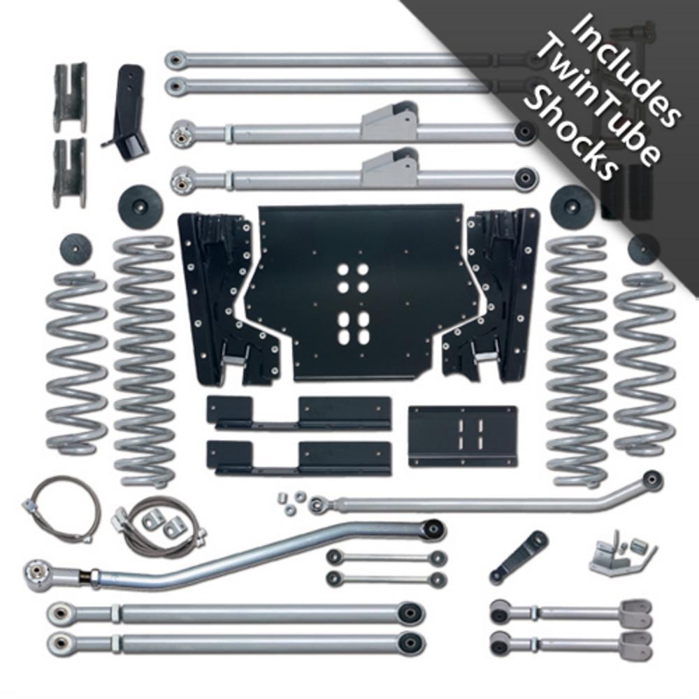 4.5 Inch Extreme-Duty Long Arm Lift Kit With Rear Track Bar - No Shocks