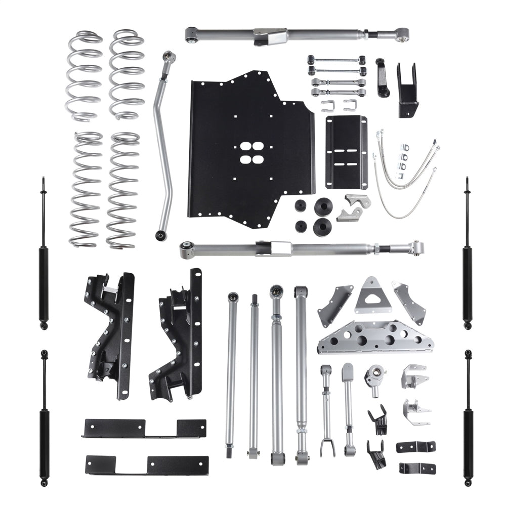 4.5 Inch Extreme-Duty Long Arm Lift Kit With Rear Tri-Link And Twin Tube Shocks