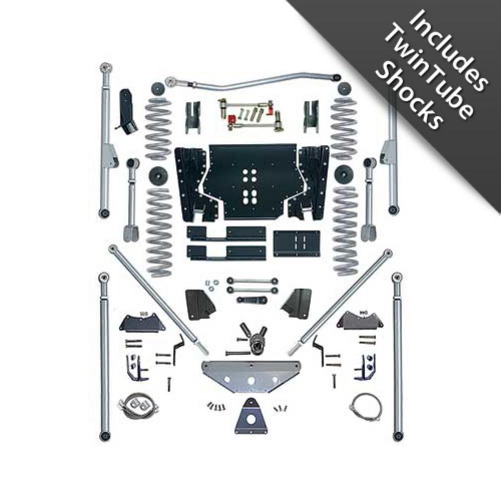4.5 Inch Extreme-Duty Long Arm Lift Kit With Rear Tri-Link And Mono Tube Shocks