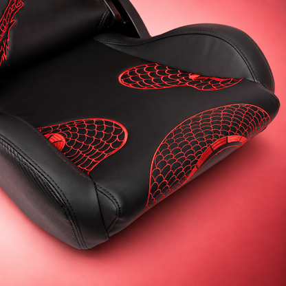 Ryujin Collection Red Dragon Reclinable Adjustable Racing Bucket Seat