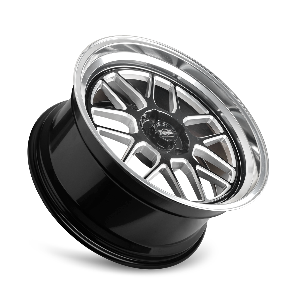 RIDLER 611 611 GLOSS BLACK MILLED WITH DIAMOND CUT LIP 20X10 5-127 0MM 83.82MM 611-2173GBMD
