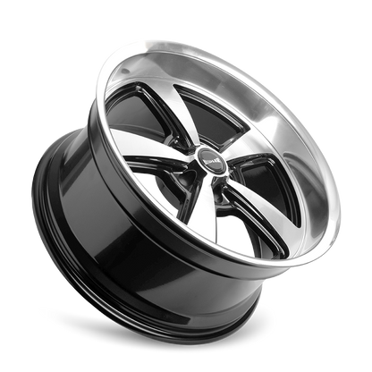 RIDLER 652 652 GLOSS BLACK WITH DIAMOND CUT FACE & LIP 20X8.5 5-127 0MM 83.82MM 652-2873GBD