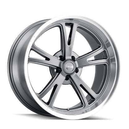 RIDLER 606 GLOSS GREY MACHINED 17X8 5-120.65 0MM 83.82MM 606-7861G