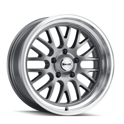 RIDLER 607 GLOSS GREY MACHINED 20X8.5 5-120.65 0MM 83.82MM 607-2861G