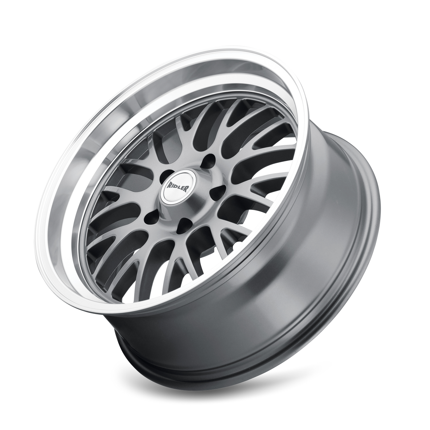 RIDLER 607 GLOSS GREY MACHINED 18X9.5 5-120.65 6MM 83.82MM 607-8961G