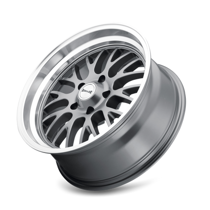 RIDLER 607 GLOSS GREY MACHINED 20X8.5 5-127 0MM 83.82MM 607-2873G