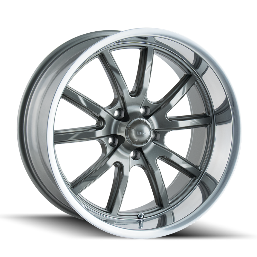 RIDLER 650 GLOSS GREY POLISHED 17X7 5-114.3 0MM 83.82MM 650-7765G