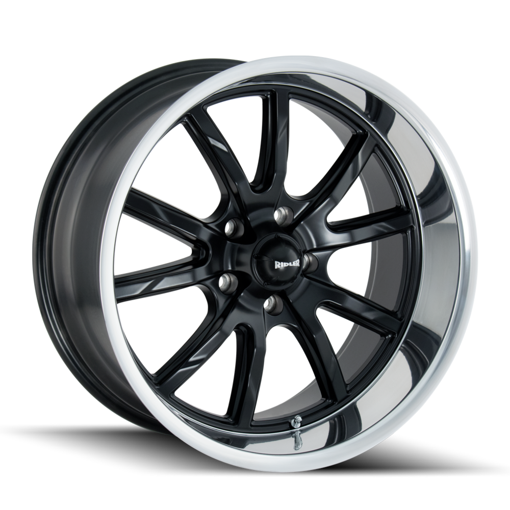 RIDLER 650 MATTE BLACK POLISHED 18X8 5-114.3 0MM 83.82MM 650-8865MB