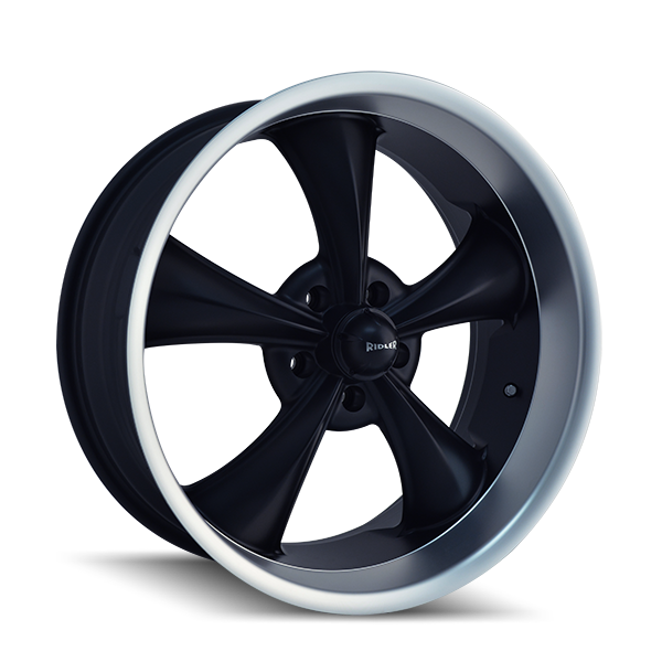 RIDLER 695 MATTE BLACK MACHINED 18X9.5 5-127 6MM 83.82MM 695-8973MB