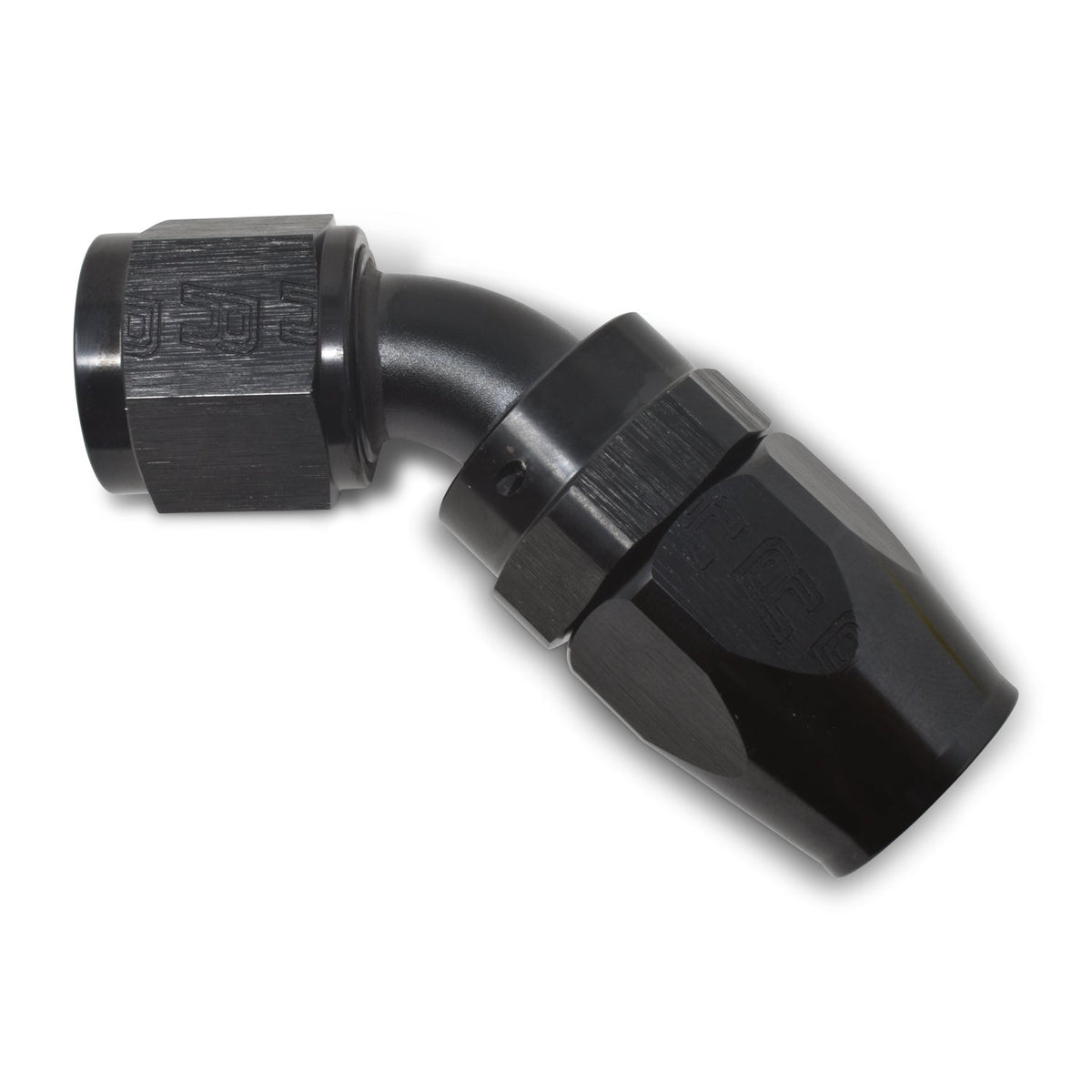 #8 45 Deg Hose End Black - 610105