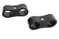 6an Hose Separator - 2pk Black Anodized