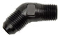 6AN to 45Deg 1/8 Adapt Black - 660103