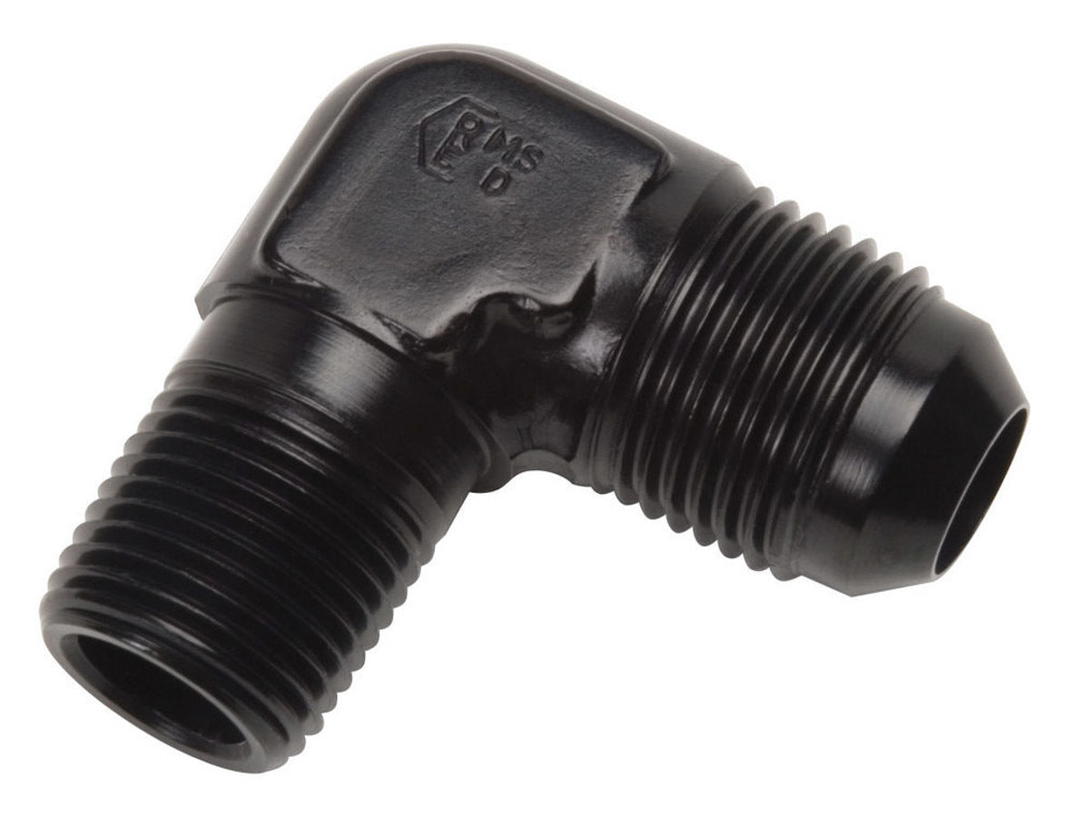 4AN 90Deg 1/4NPT Black - 660813