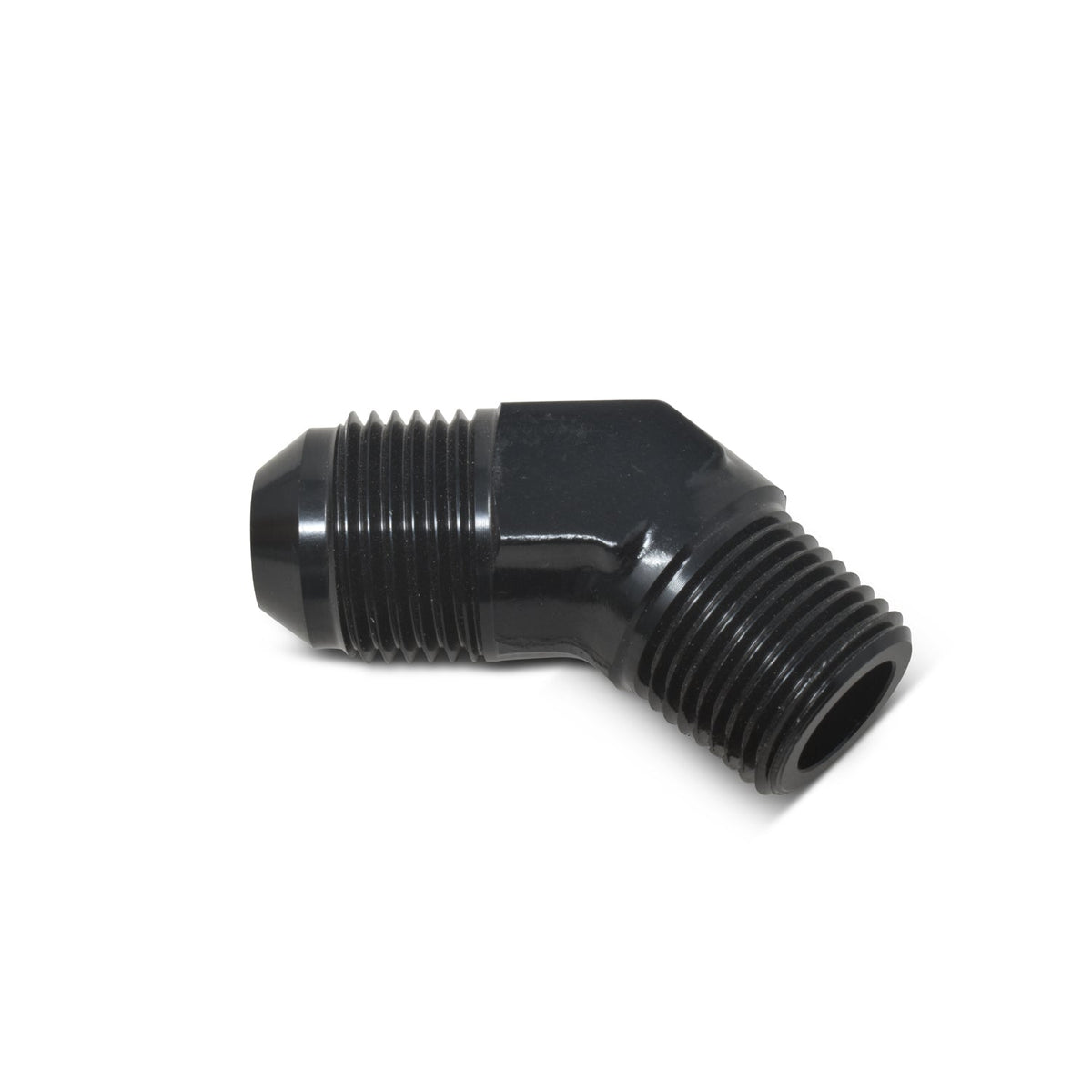 6AN M to 3/8 M Pipe Adpt 45Deg Elbow Black - 662393