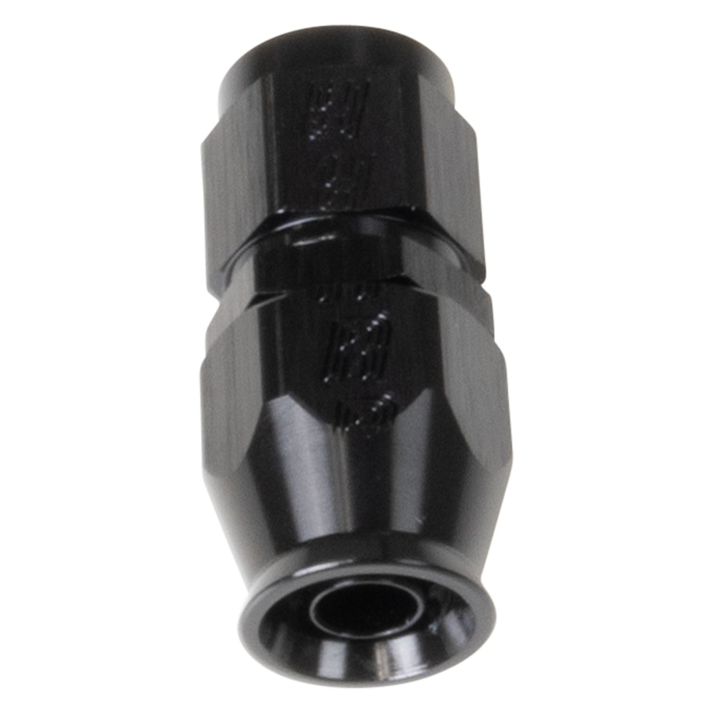 Black Straight -6 Pro PTFE Hose End