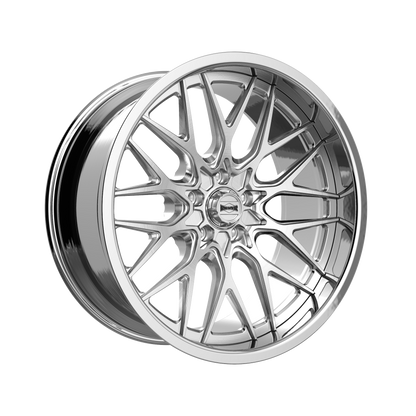 RIDLER 681 BRUSHED WITH POLISHED LIP 22X10.5 5-120.65 10MM 83.82MM 681-22161P