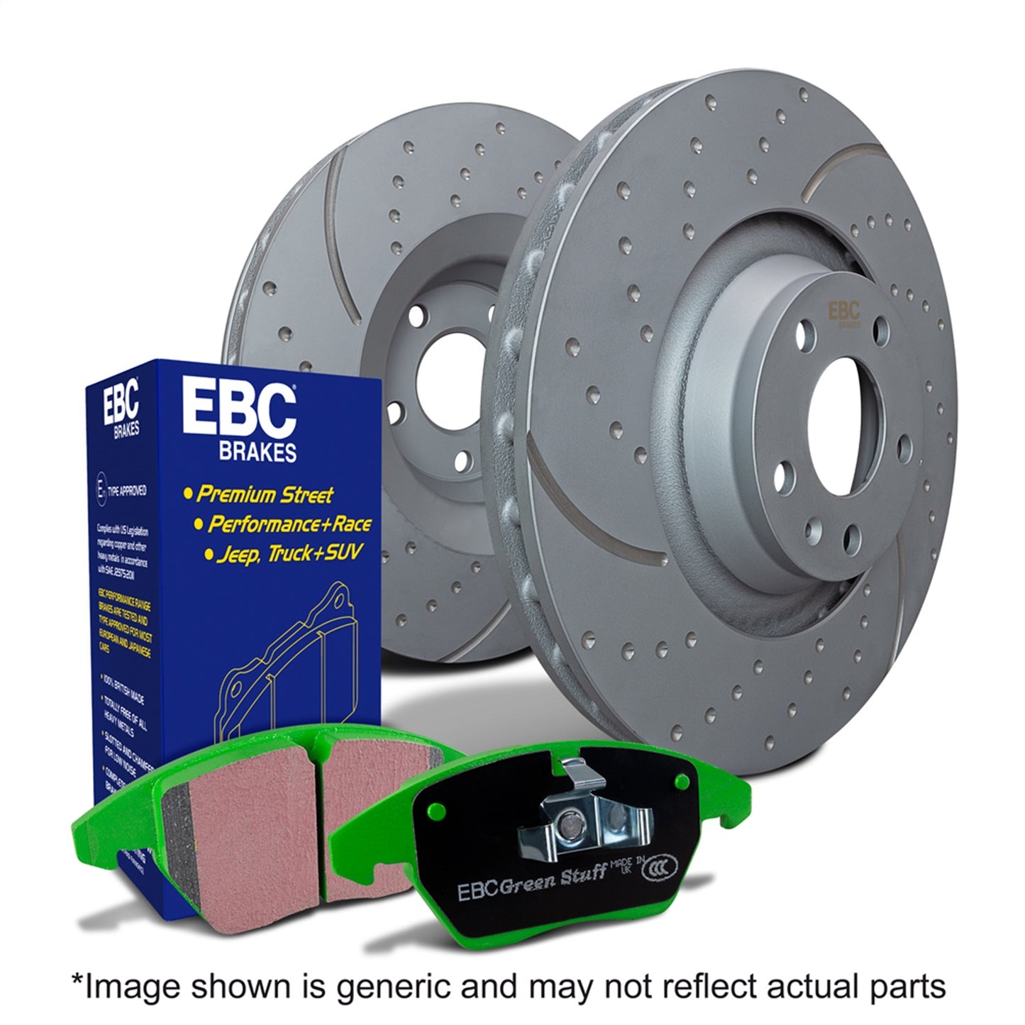 EBC Brakes - S10 Kits Greenstuff 2000 And GD Rotors - S10KF1627