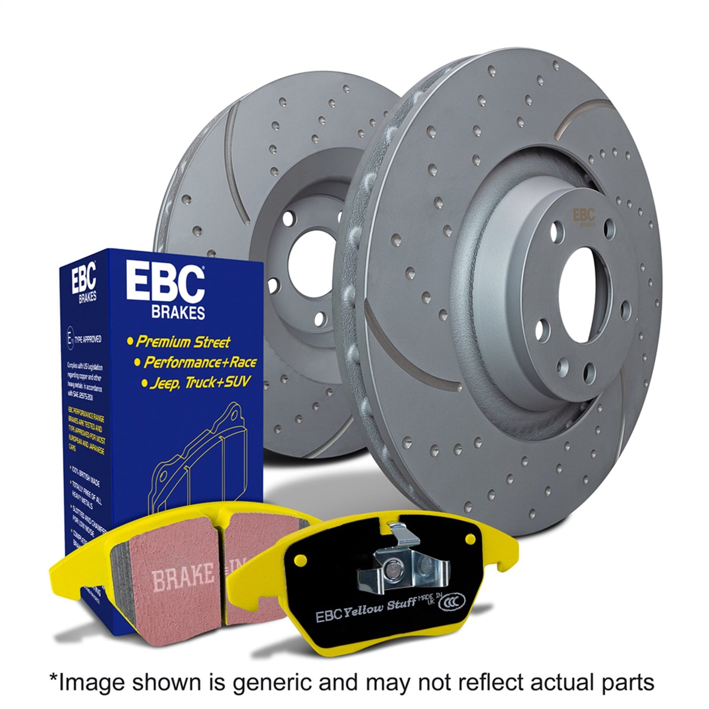 EBC Brakes - S5 Kits Yellowstuff And GD Rotors - S5KR1390