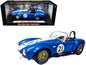 Shelby Cobra 427 S/C #21 Blue Metallic with White Stripes 1/18 Diecast Model Car by Shelby Collectibles  free shipping USA