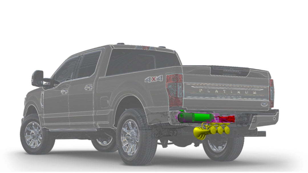 Kleinn Air Horns - SDKIT17-230STL - Ford Bolt-On Train Horn