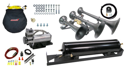 Kleinn Air Horns - SDKIT17-734STL - Ford Bolt-On Train Horn