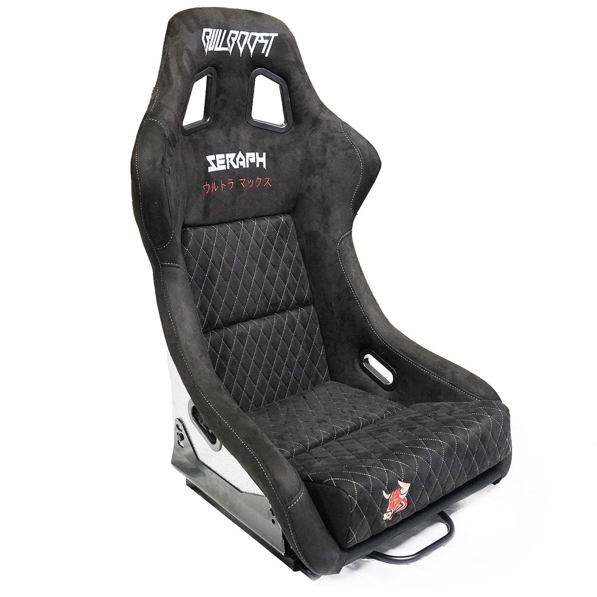 Bull Boost Adjustable Racing Lowered Ultra Max Bucket Seat with Slider Rails