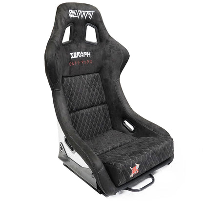 Bull Boost Adjustable Racing Lowered Ultra Max Bucket Seat with Slider Rails