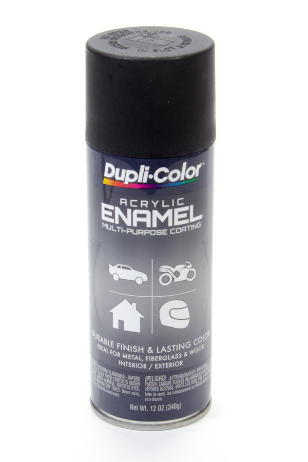 Flat Black Enamel Paint 12oz - DA1605