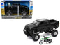 Toyota Tundra Pro Pickup Truck Black and Kawasaki KX 250 Motorcycle Green and White "Xtreme Off-Road" Series 1/32 Diecast Models by New Ray  free shipping USA