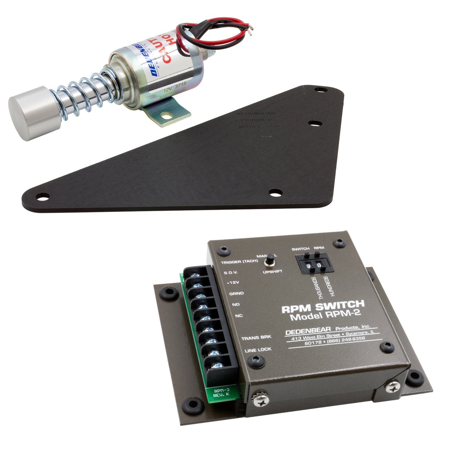SOLENOID SHIFTER 2 SPD. FOR B&M PRO BANDIT WITH RPM2 (RPM ACTIVATED SWITCH)
