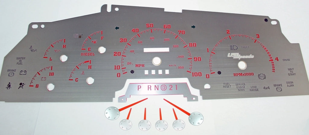 US Speedo Custom Gauge Face